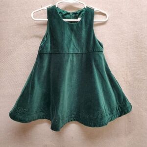 The Children's Place Velvet Green Jumper in size 18 Mos.